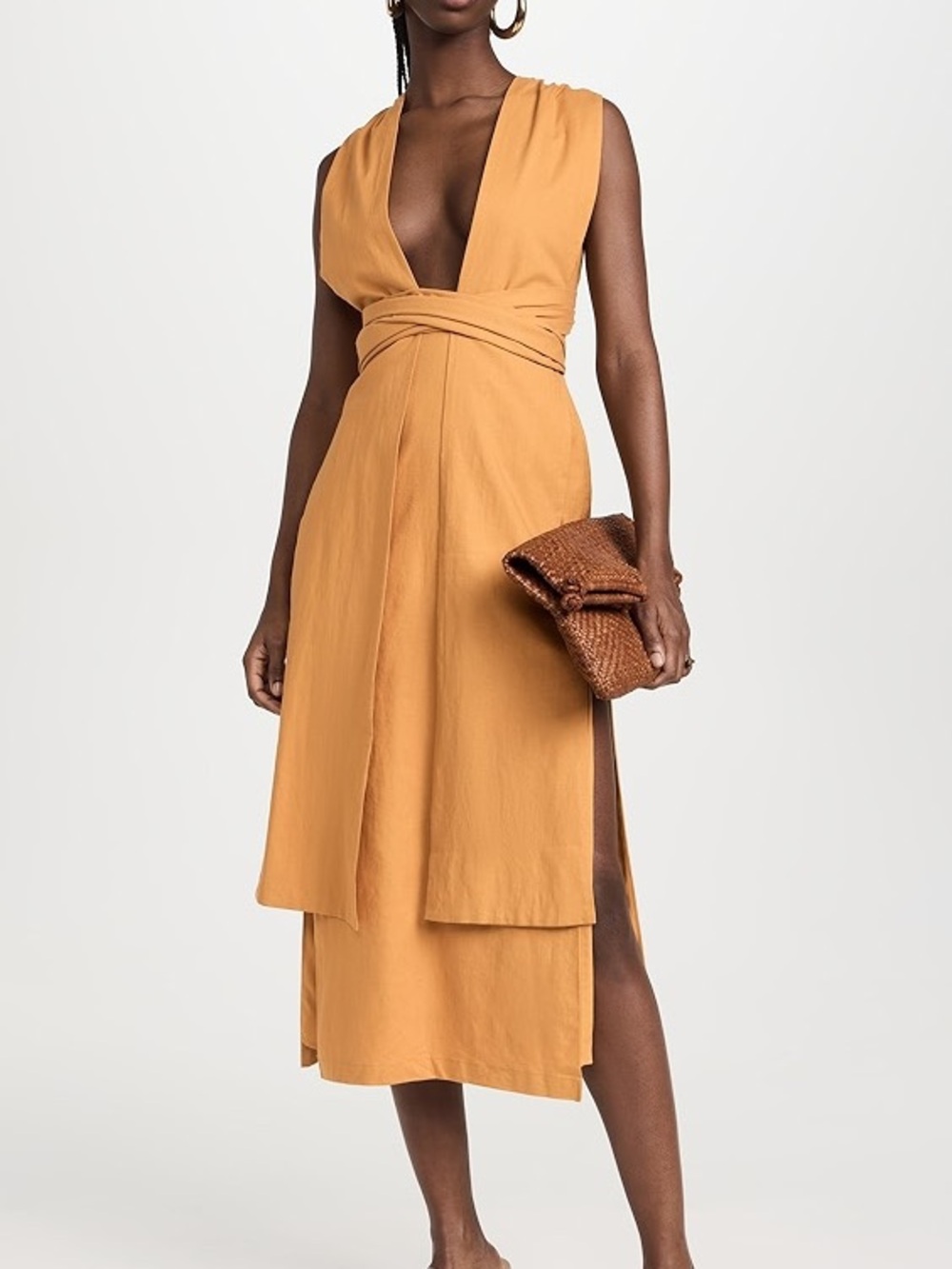 Andrea Iyamah Zado Dress Gold XS NWT